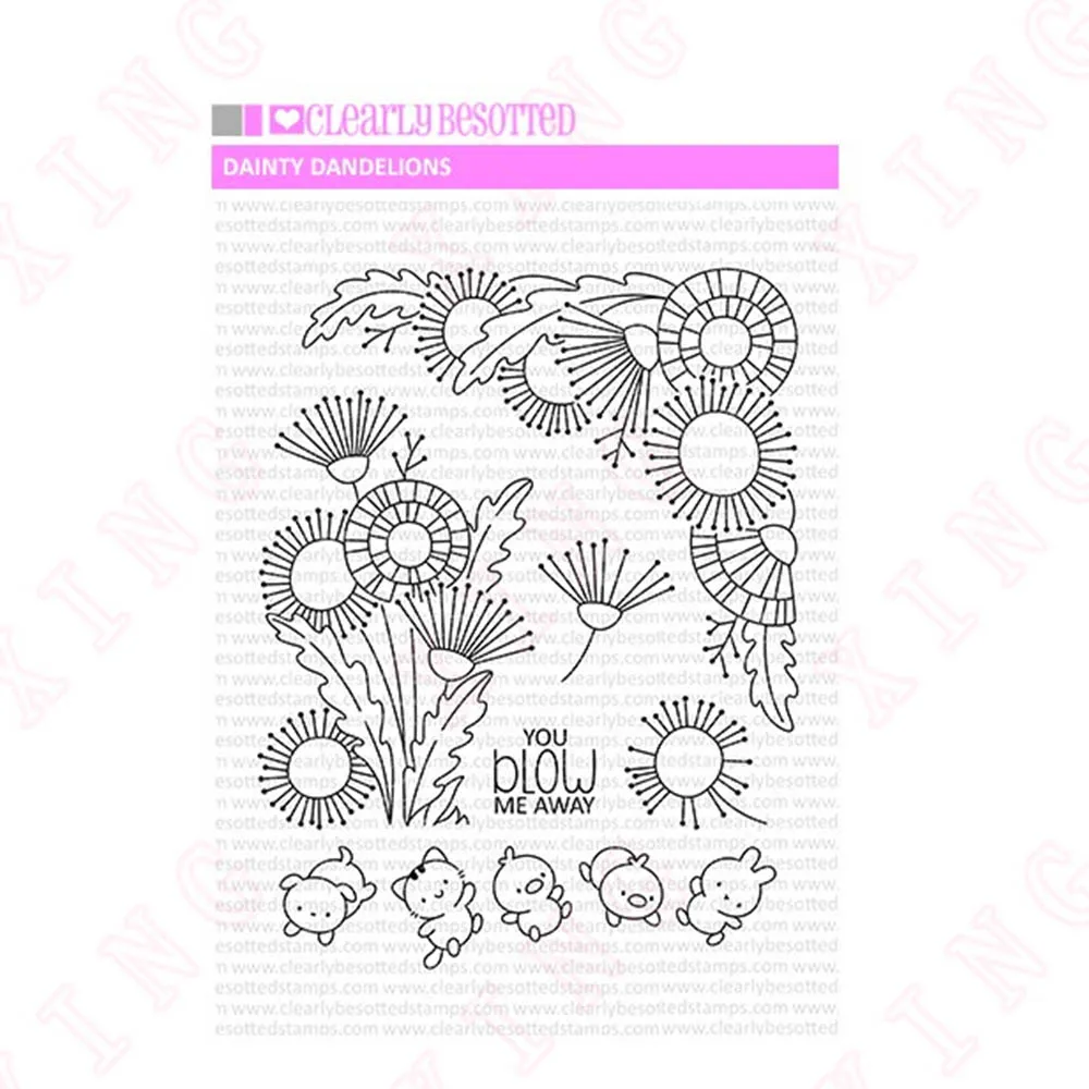 

Christmas Arrival New Metal cutting dies Silicone Stamps Diy Scrapbook Decoration Embossed Craft Handmade Dainty Dandelions Mold