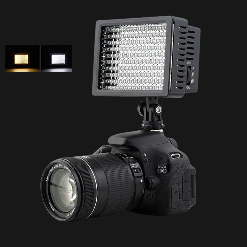 

Lightdow High Power LD- 160 LED Video Light Camera Camcorder Lamp with Three Filters for Nikon Cannon Pentax Fujifilm Cameras