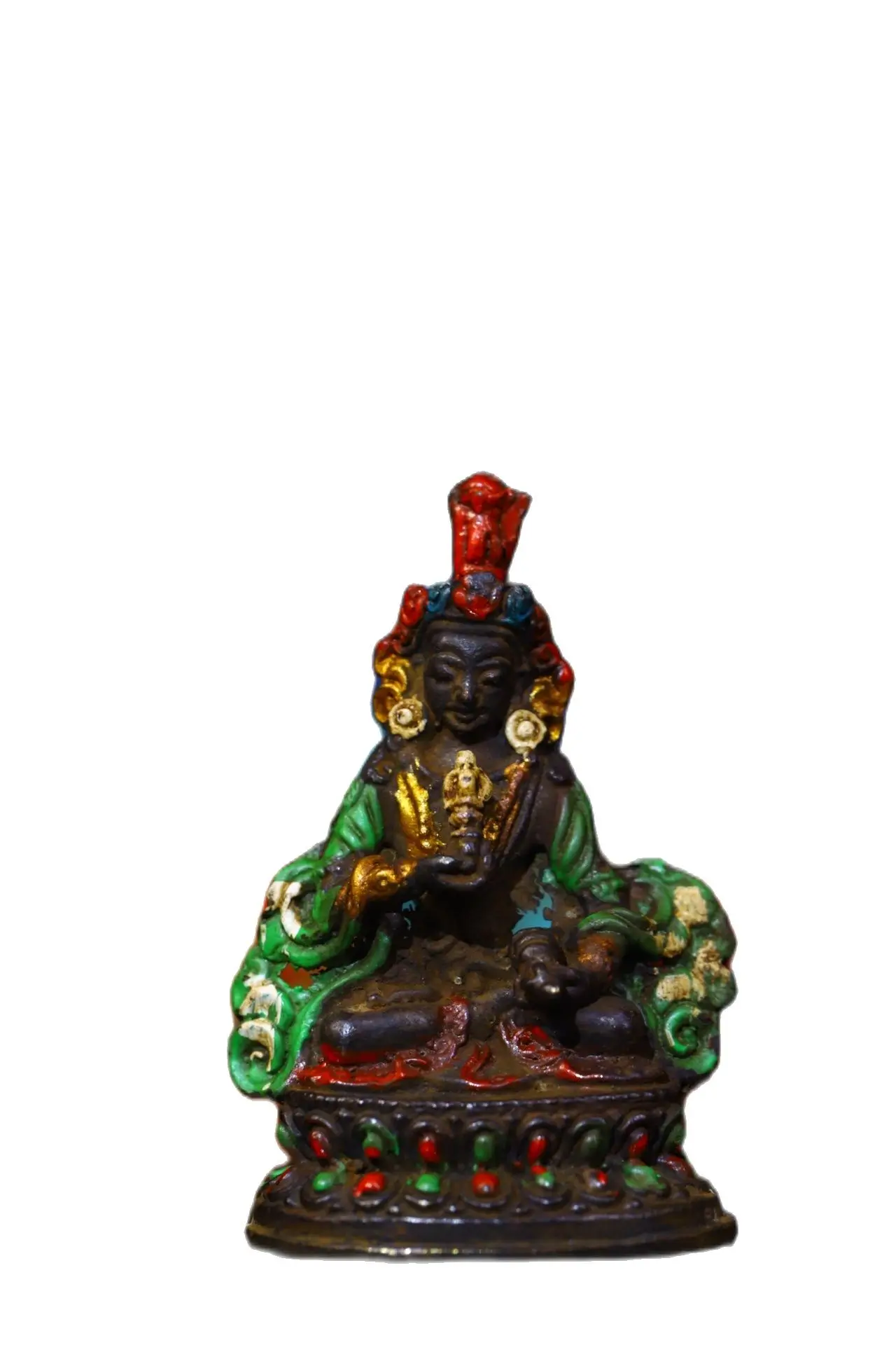 

Тибетская буддистская статуя Ваджрасаттва ручной работы из старой меди, декоративная металлическая поделка для дома, высота 5,8 см, ширина 3,8 см