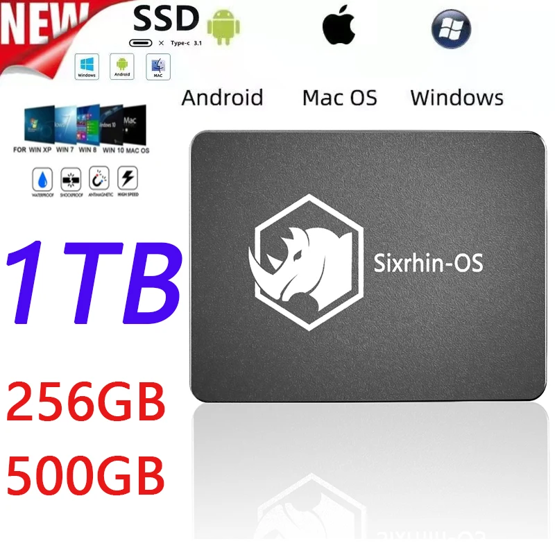 

Hot Sale Original 2022 New Explosive SSD 1TB Solid State Drive SSD High-speed Desktop Notebook SATA Interface Capacity Expander
