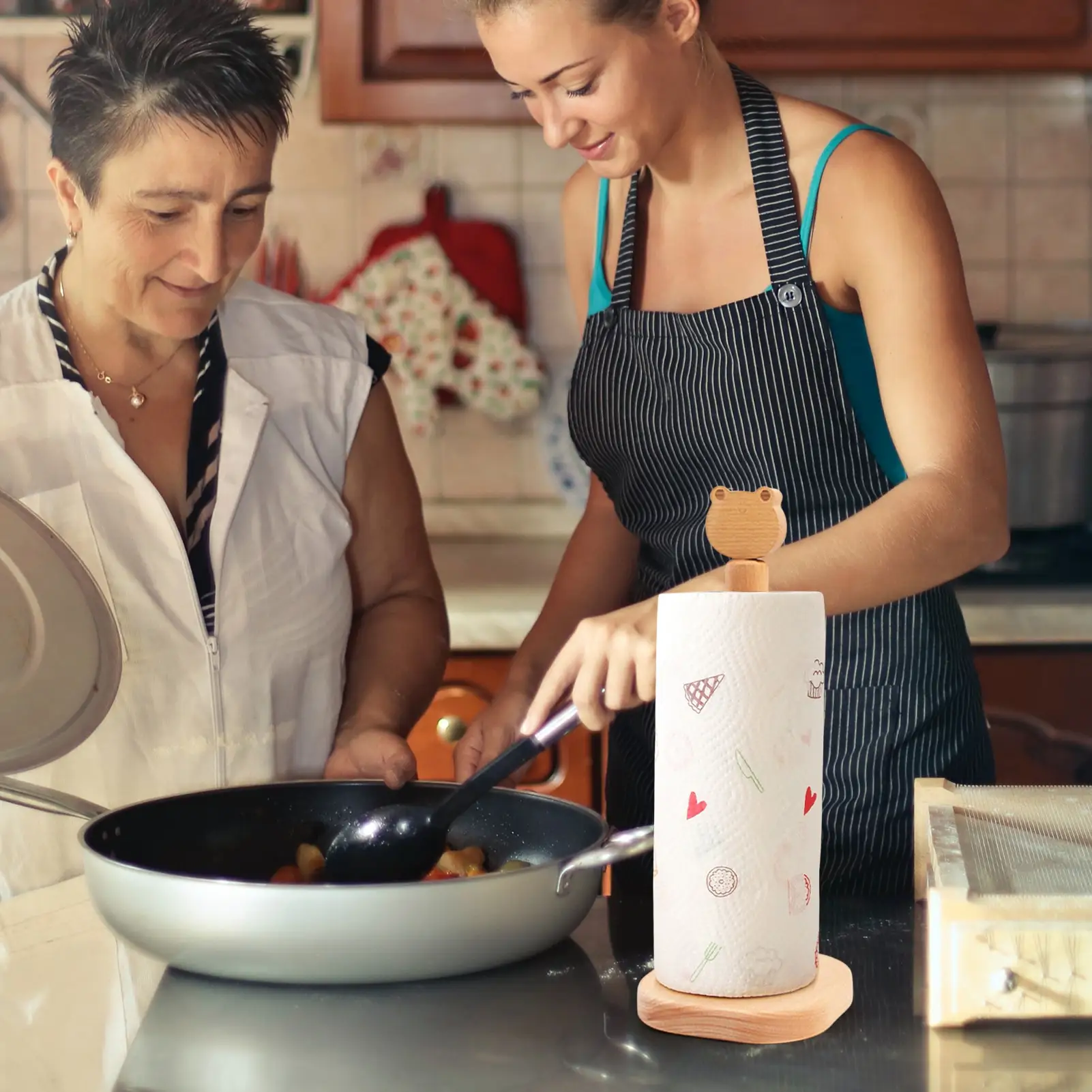 Держатель для бумажных полотенец настольная подставка-органайзер кухни