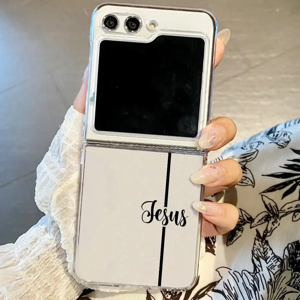 Чехол для телефона Христианская религиозная вера Иисуса Samsung Galaxy Z Flip 5 ZFlip 6