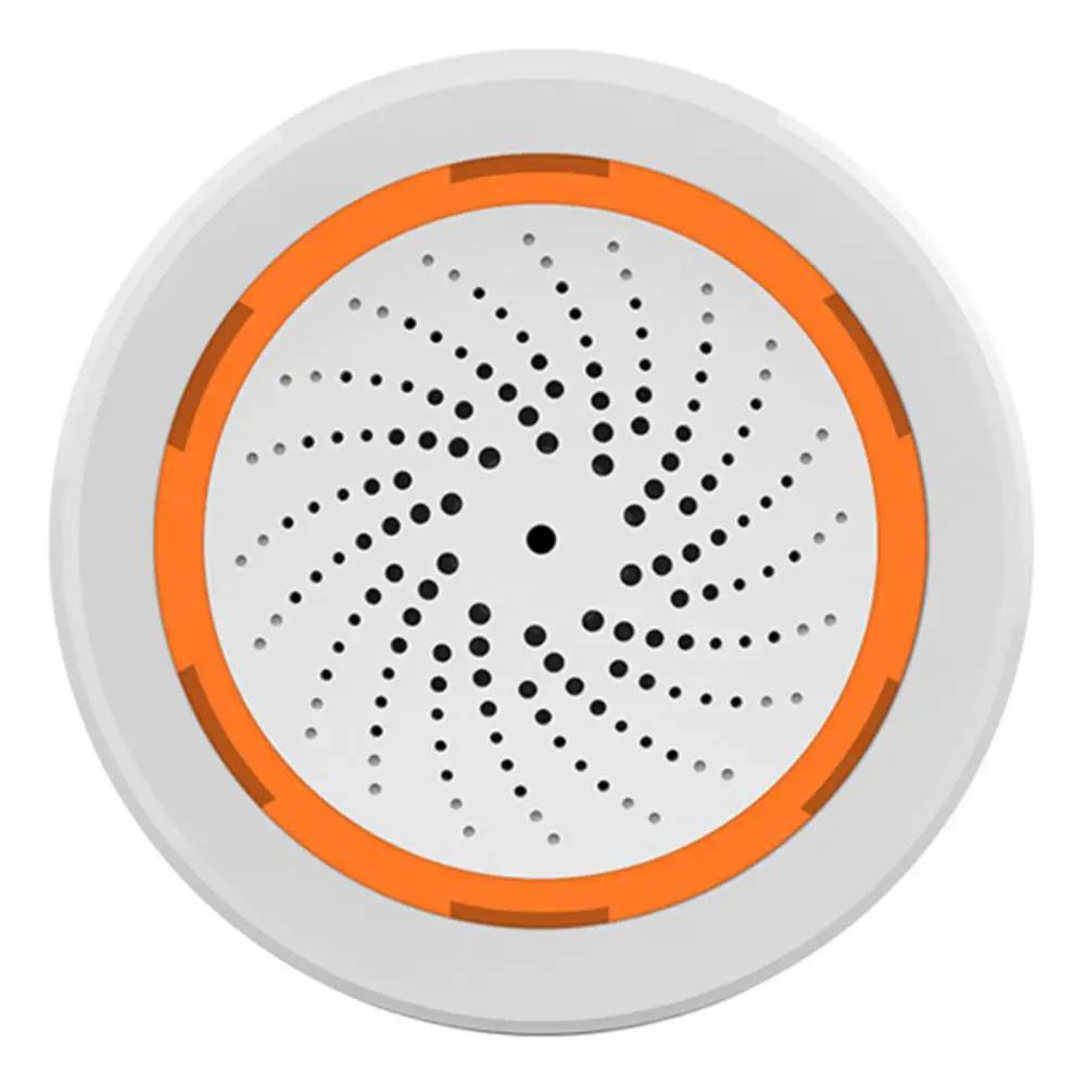 

Светодиодная сирена с датчиком освещенности Tuya ZigBee, умная спасательная сирена для умного дома, работает с домом Alexa Google и шлюзом Zigbee, 90 дБ