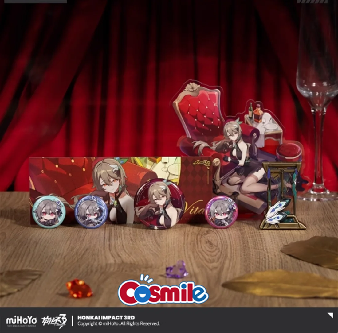 Cosmile Официальная подарочная коробка HONKAI Vita третья жестяная медаль струящийся