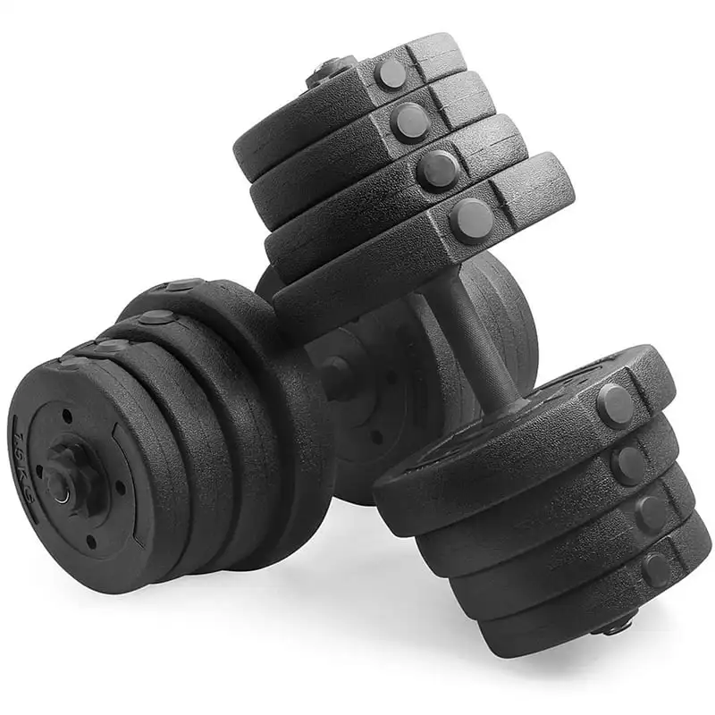 

Weights 66LB Dumbbell Set Training Lifting Dumbbells Weight Set,Black