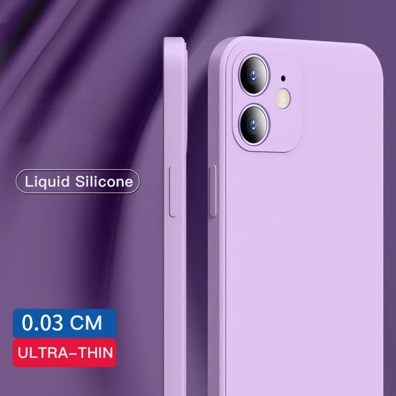 

Квадратный Оригинальный чехол из жидкого силикона для iPhone 13 12 11 Pro Max X XR XS Max 7 8 Plus SE 2020, Ультратонкий Мягкий чехол карамельных цветов