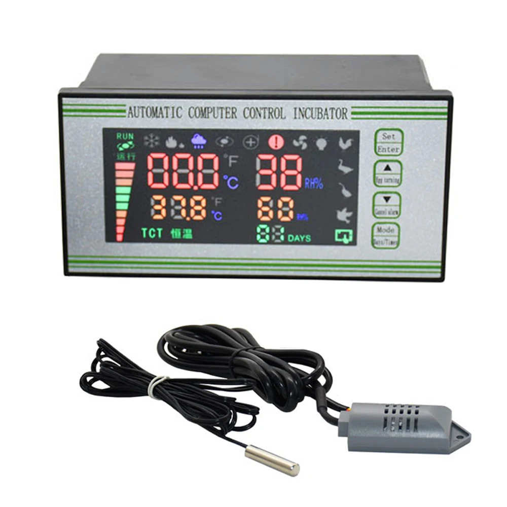 

Egg Poultry Controller Thermostat Automatic Incubator Control Full Hatcher Incubator Digital Multifunction XM-18S Egg Hygrostat