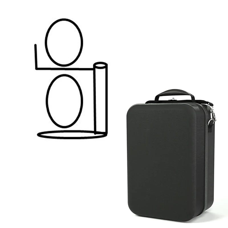 

11 Inches Metal Mini Gravity Infuser Bong 360 Rotating In Portable Package Bag