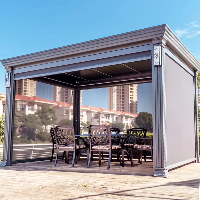 Уличная Современная Автоматическая беседка Arbours уличная алюминиевая для