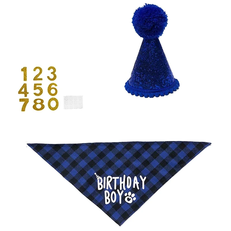 Акция! Товары для вечеринки на день рождения с собакой бандана-шарф номером | Дом