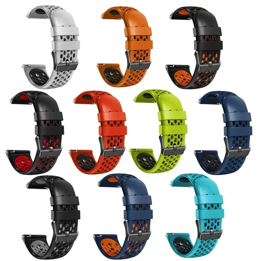 Ремешок силиконовый для смарт-часов TicWatch Pro 3 GPS GTX 2021 2020 22 мм