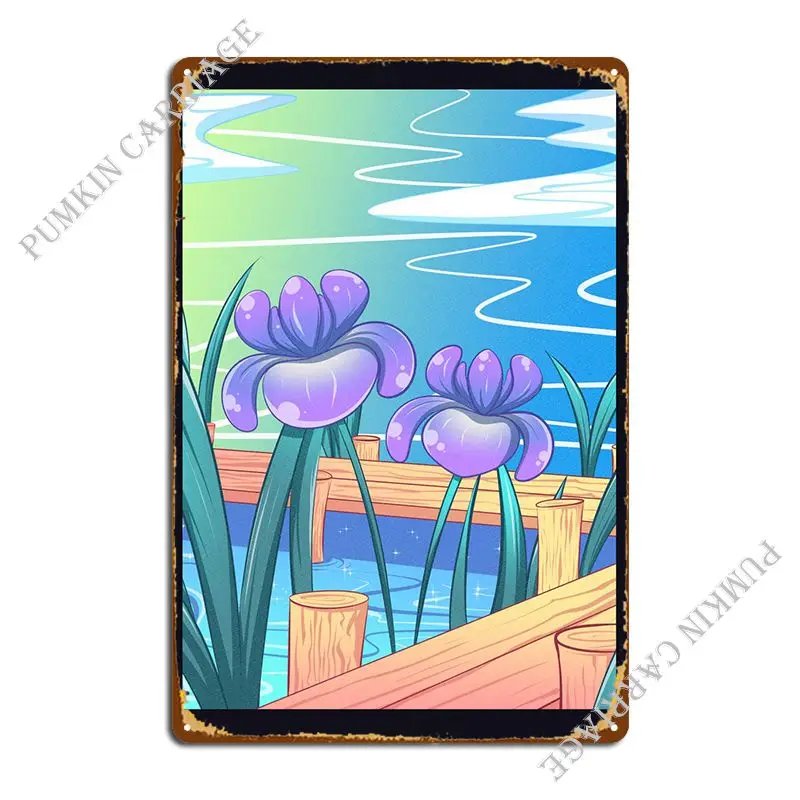 

Iris Dock Metal Plaque Poster Cinema Wall Decor Living Room Design Pub Tin Sign Poster