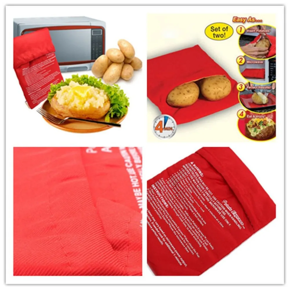 

1Pc Microwave Oven Potato Cooker Bag Baked Potato Microwave Cooking Potato Quick Fast kitchen accessories