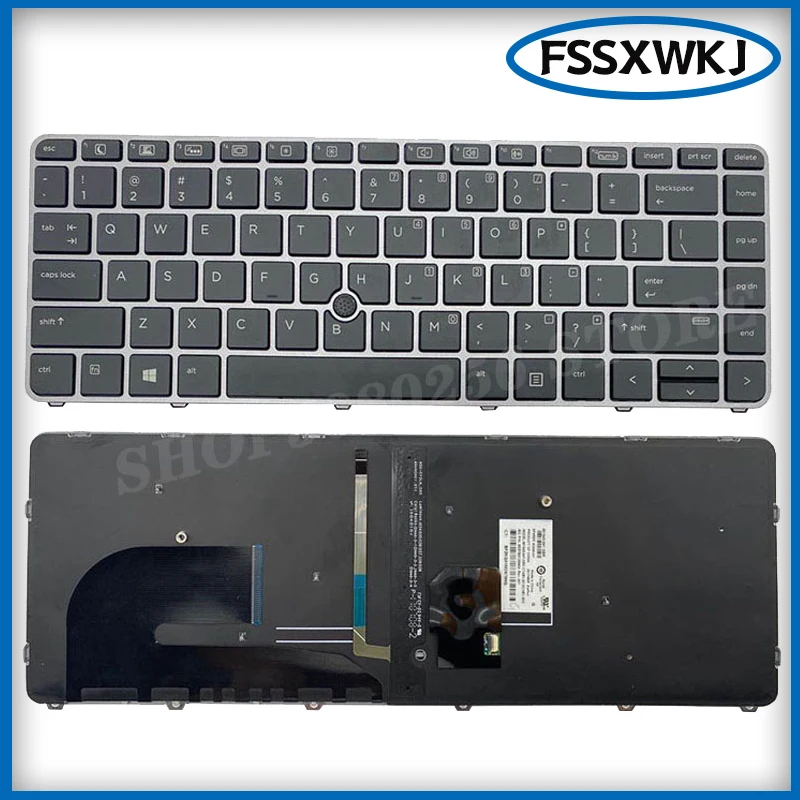 Новая клавиатура для ноутбука HP EliteBook 745 G3 840 G4 Series с подсветкой и указательной