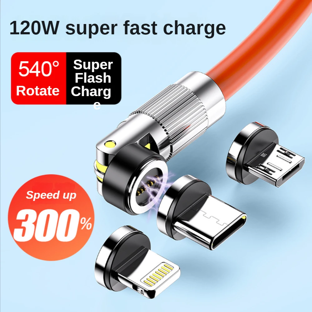 3in1 Магнитное жидкое силиконовое зарядное устройство Кабель для передачи данных Сверхбыстрая зарядка 120 Вт 6A USB-кабели Type-C iOS Micro для iPhone huawei xaiomi