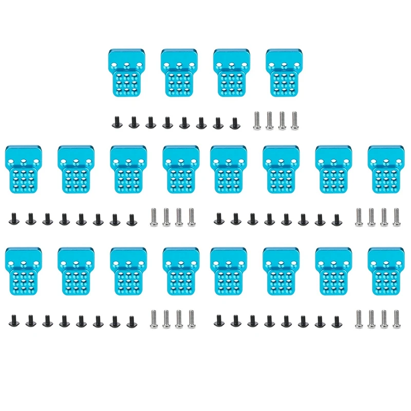 

5X Metal Adjustable Shock Absorber Bracket Extender Seat For WPL C14 C24 C34 C44 B14 B16 B24 B36 1/16 RC Car Parts,Blue