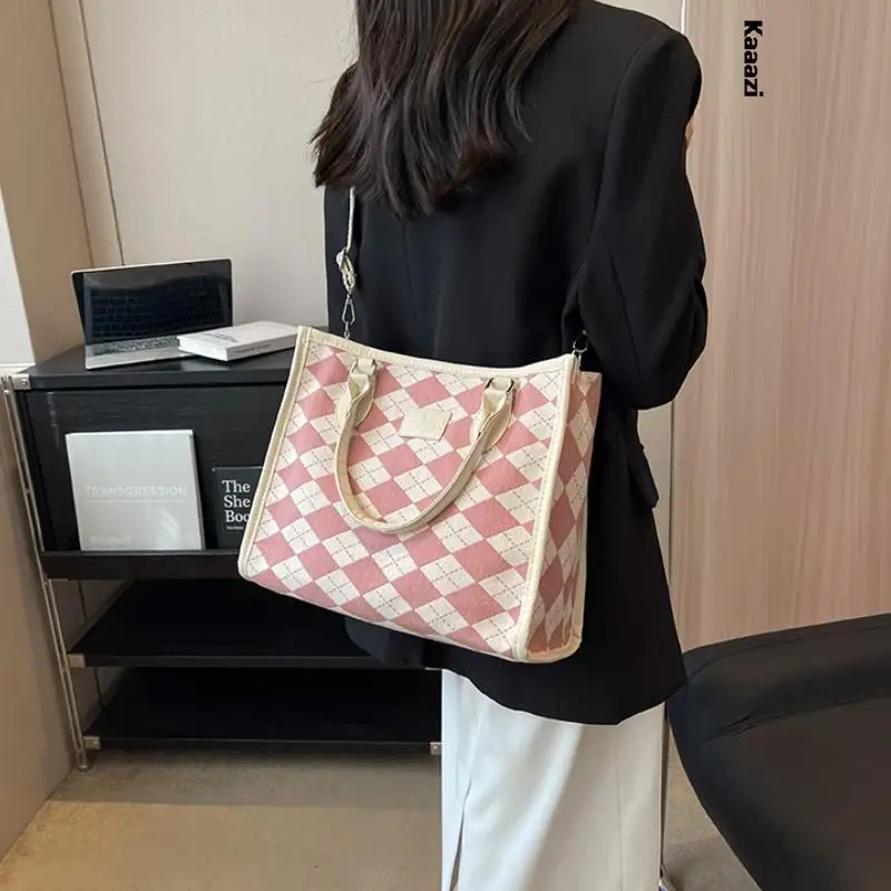 

Вместительная Холщовая Сумка-тоут на молнии, сумка через плечо для женщин, модные кошельки и сумочки, Роскошный дизайнерский телефон