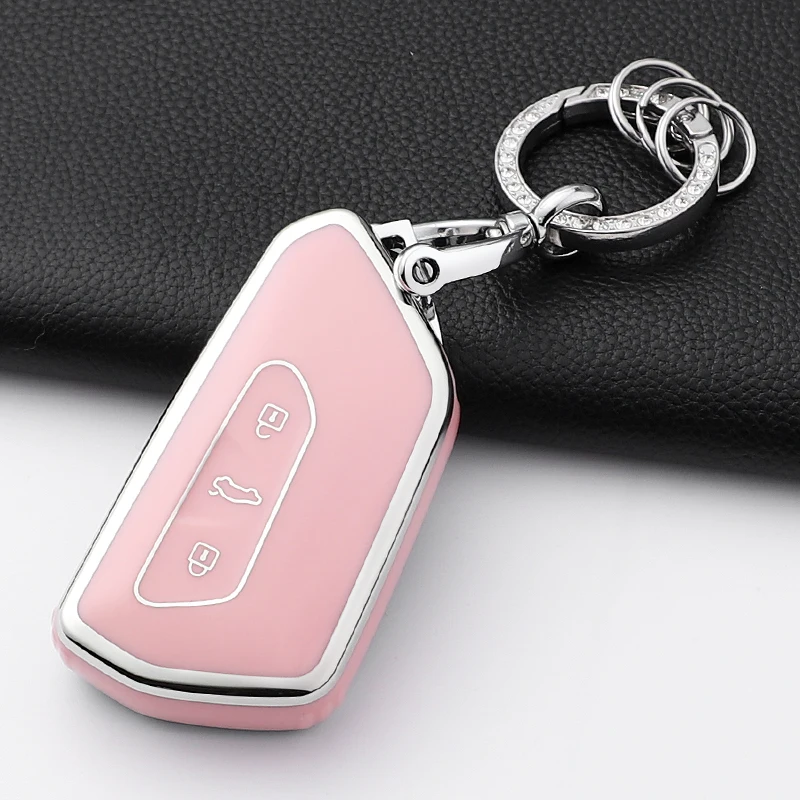 

Модный чехол для автомобильного ключа из ТПУ, брелок для VW Volkswagen Golf 8 2020 Skoda Octavia A8 2021 SEAT Leon MK4, держатель, аксессуары