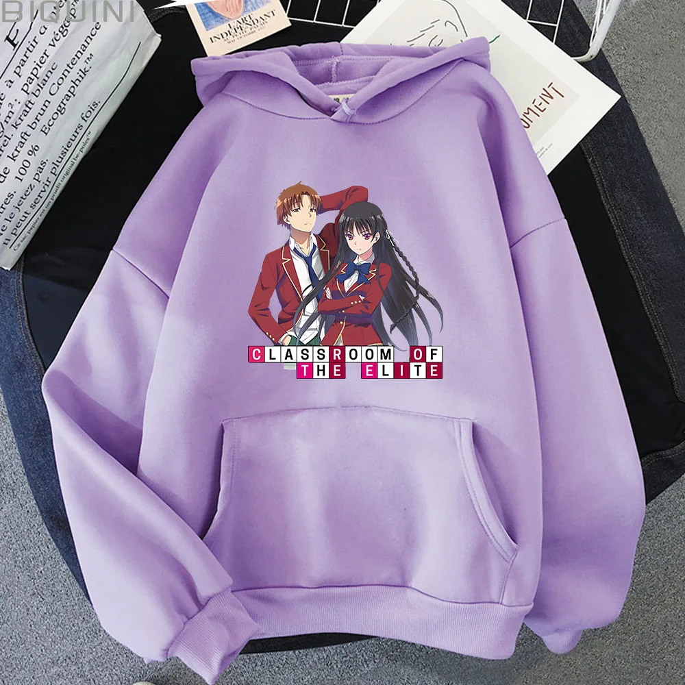 Japanese Harajuku Classroom of The Elite Anime Print Hoodies Men/Women Autumn Clothes Street Style Aesthetic Sweatshirts Kawaii
