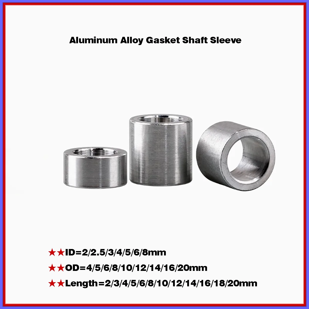 M3 M4 M5 M6 M8 Плоская шайба из алюминиевого сплава Прокладка Втулка с ЧПУ Нерезьбовая