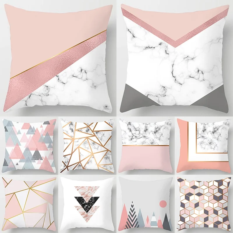 

Modern Simple Marble Rock Pillowcase Home Sofa Pillow Cushion Cover Lumbar Pillowcase Pillowcase Cushion Lumbar