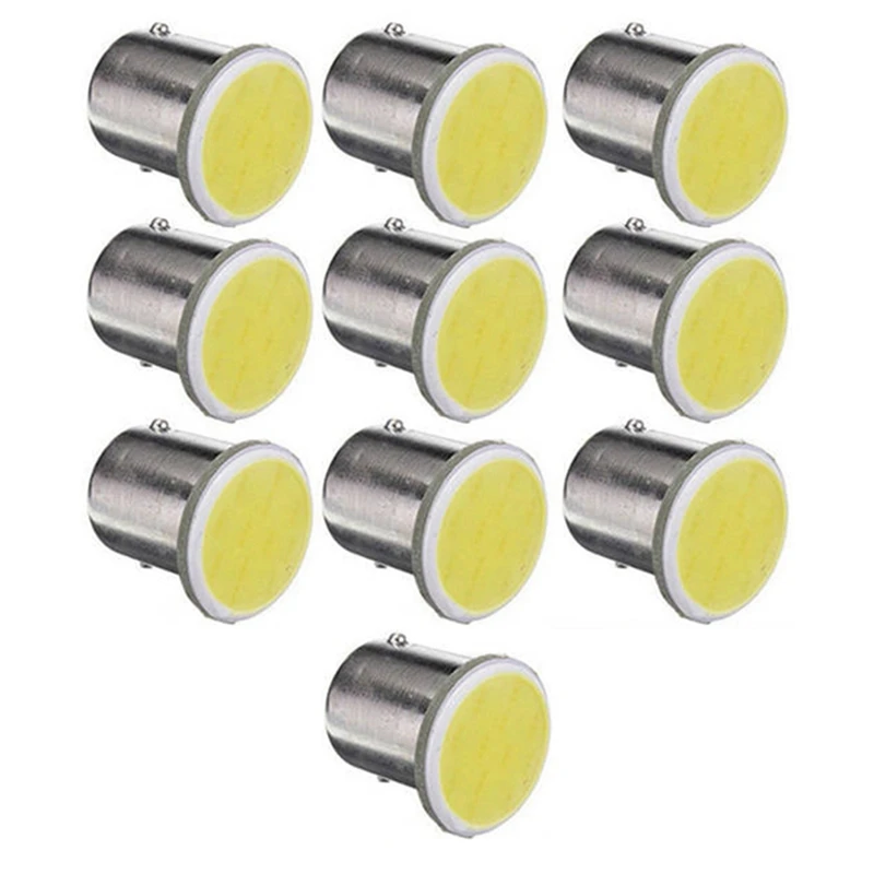 10 шт. белый 1156 BA15S P21W светодиодный автомобильный светильник COB 12 SMD напряжение В