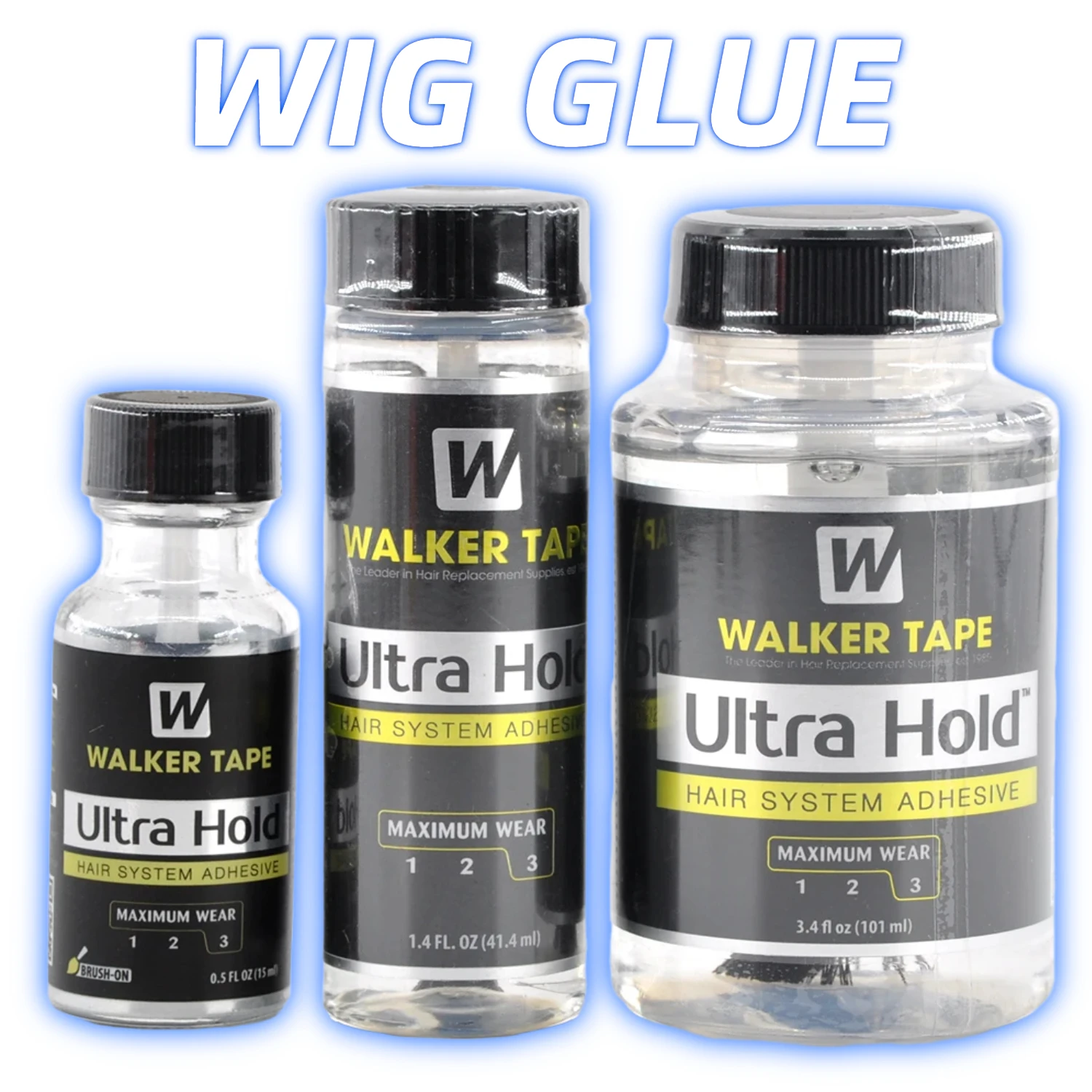 Walker Tape Ultra Hold Wig Glue Strong Hold Wig Adhesive Waterproof Hair Replacement Adhesive Invisible Hair Glue For Toupee