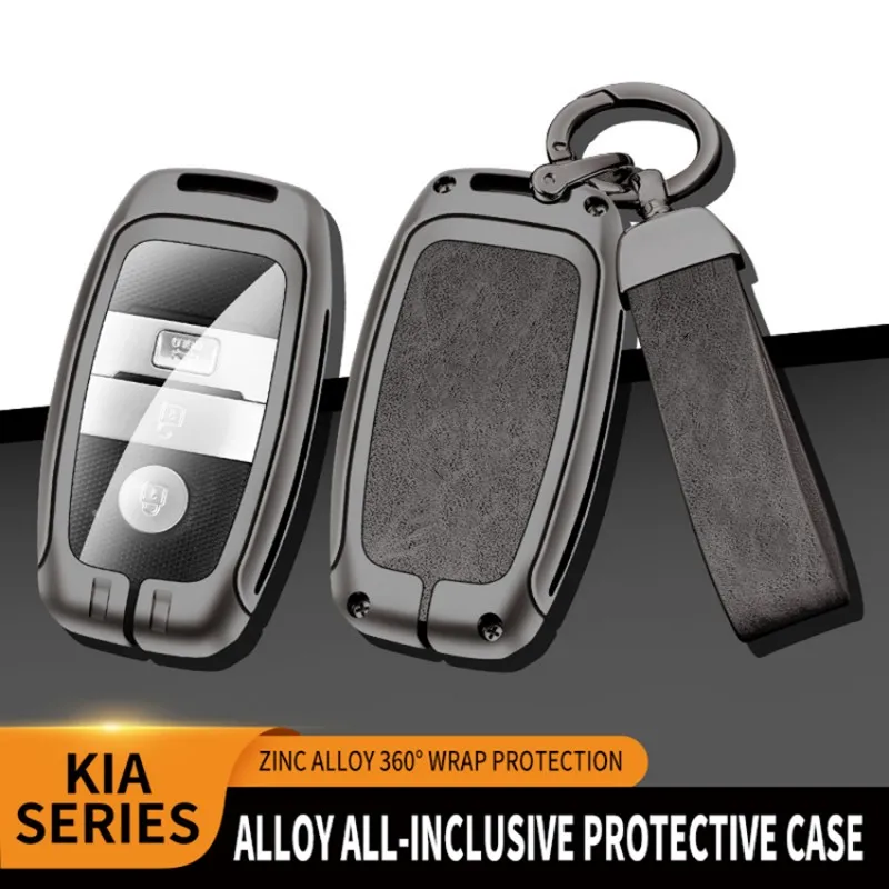 

Zinc Alloy Leather TPU Key Chain Car Remote Key Bag For Sorento Forte K3 K4 K5 KX3 KX1 KX5 KX7 Carnival Sportage R