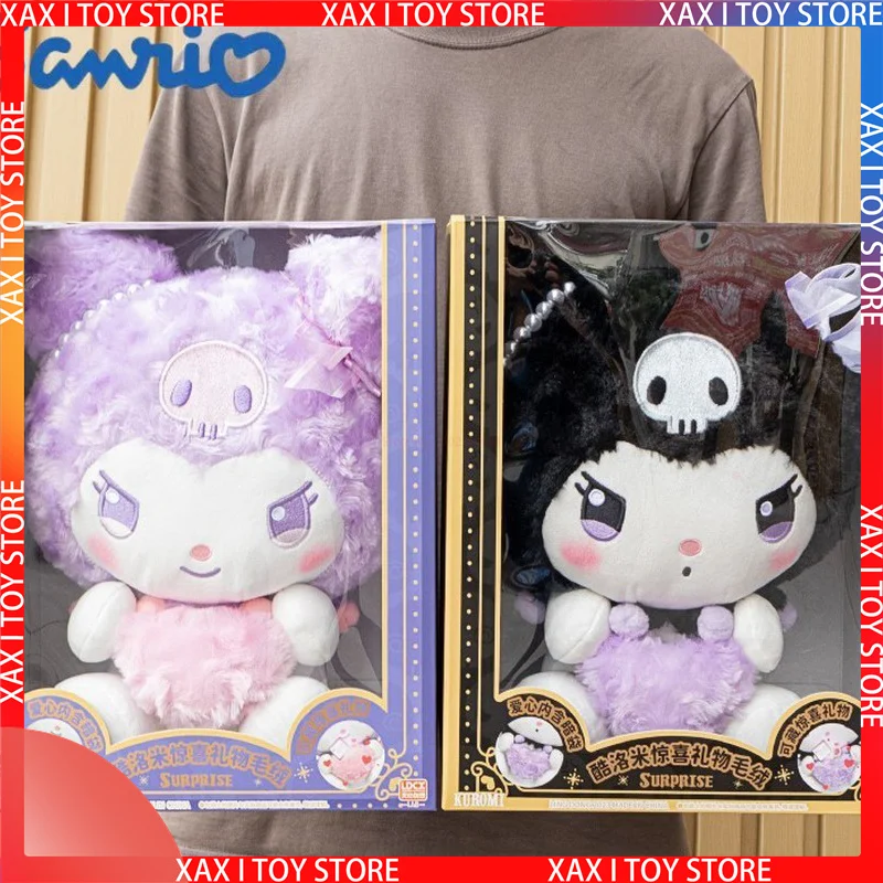 

Аниме Sanrio Мягкая Плюшевая Кукла Kuromi сюрприз Подарочная серия черно-фиолетовая сидячая игрушка для украшения комнаты милый подарок для детей