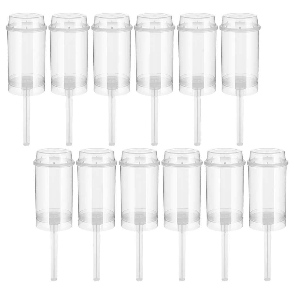 

12 Pcs Cake Pusher Party Container Putter Heart Shape Pp Clear Pops Cupcake Push-up Containers