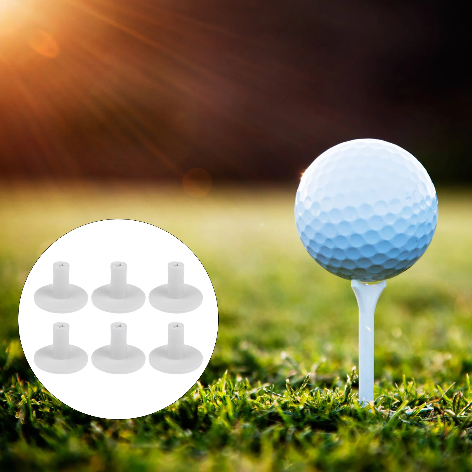 

6pcs Golfs Train Supplies Driving Range Tee Holder Golfs Mat Tees Golfs Practice Tee Golfs Training Tool Training Golfs Tee