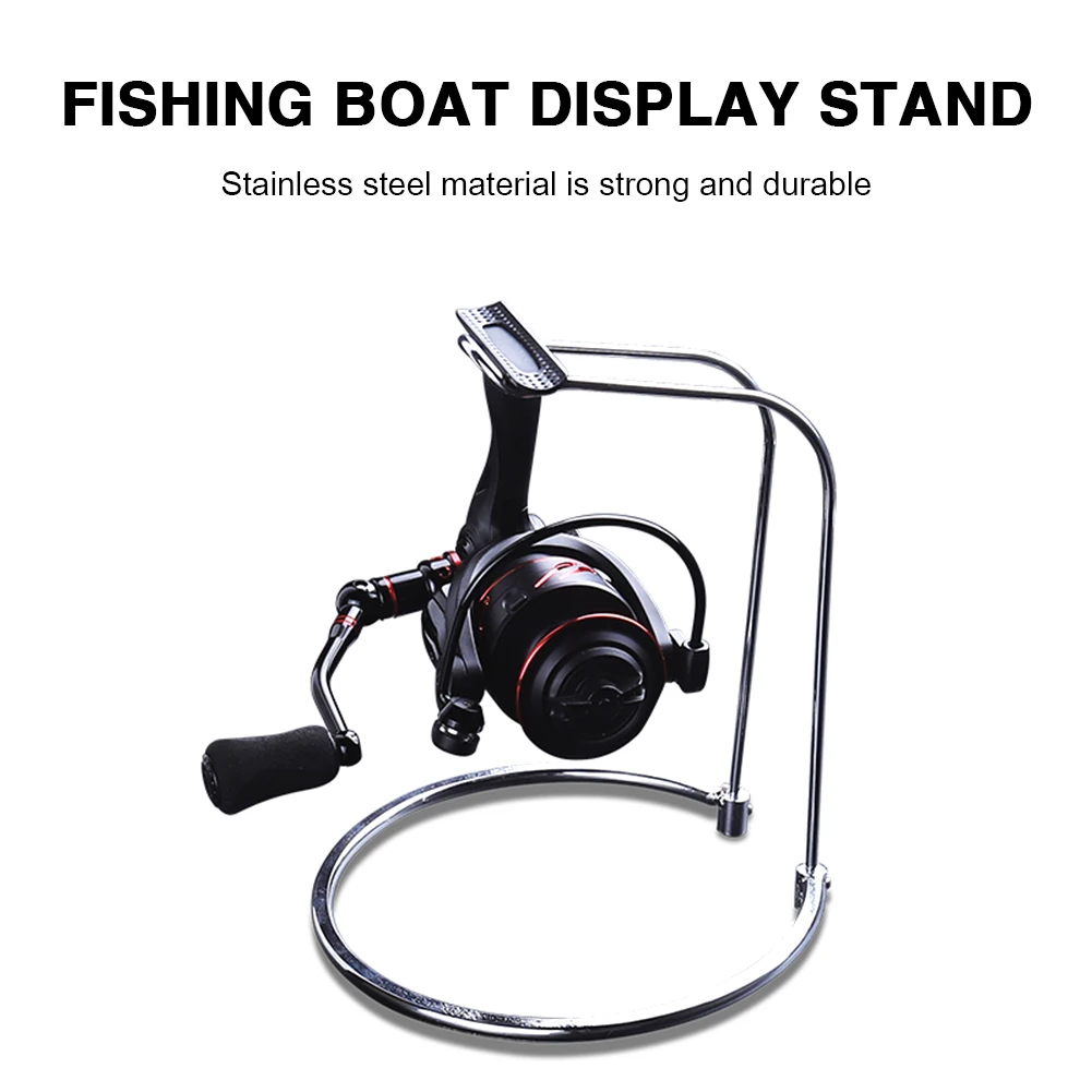 Removable Fishing Wheel Gear Rack Holder Stainless Steel Fish Spinning Reel Display Bracket Stand Display Fishing Reels