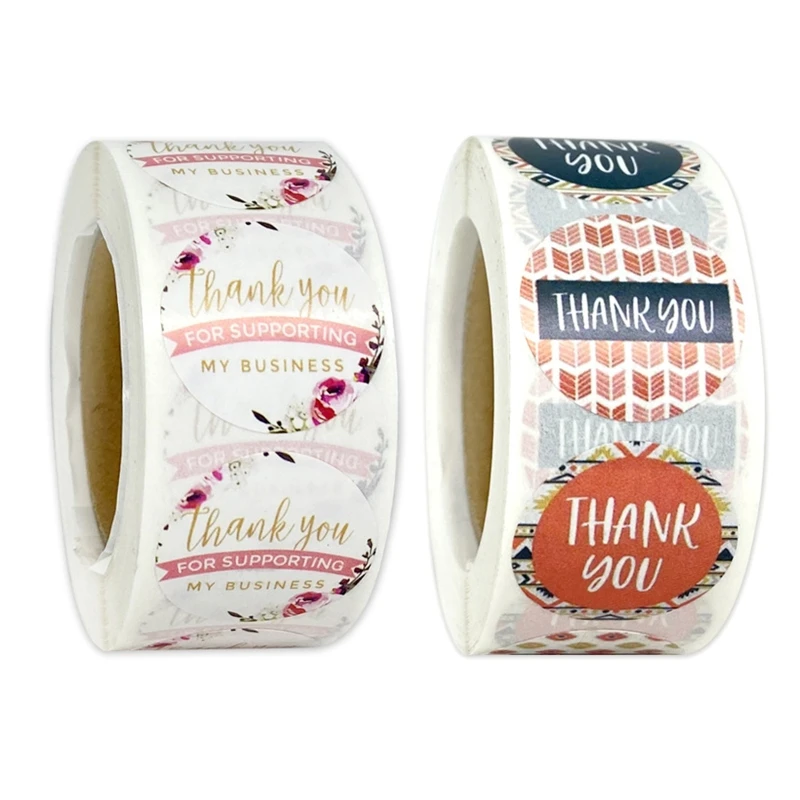 

500pcs Thank You for Supporting My Small Business Stickers Seal Label for Wedding Gift Baking Stationery Sticke