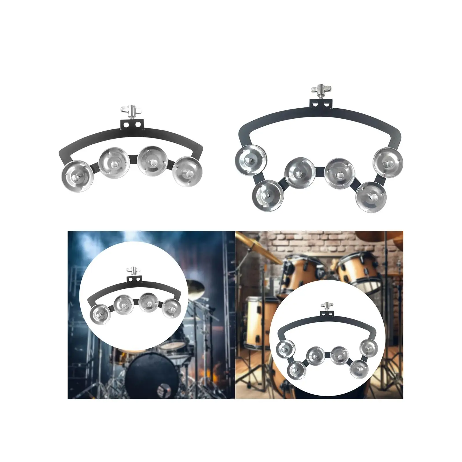 Тамбарин Hi Hat перкуссионный инструмент с креплением гайки для концерта детский и