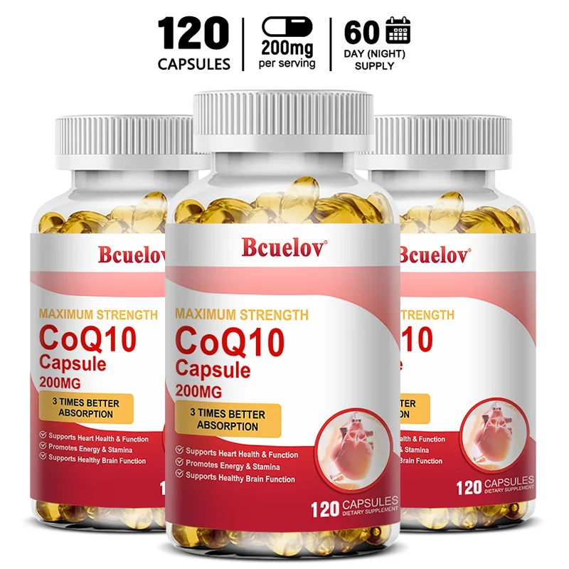 

Maximum Strength Coenzyme Q10 Benefits Heart, Brain, Skin Health, Enhances Energy, Relieves Fatigue, and Replenishes Vitality