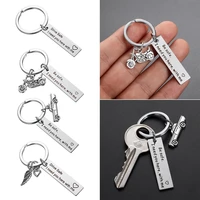 fashion i need you here with me stainless steel personalized pendant drive safe keyring men keychain