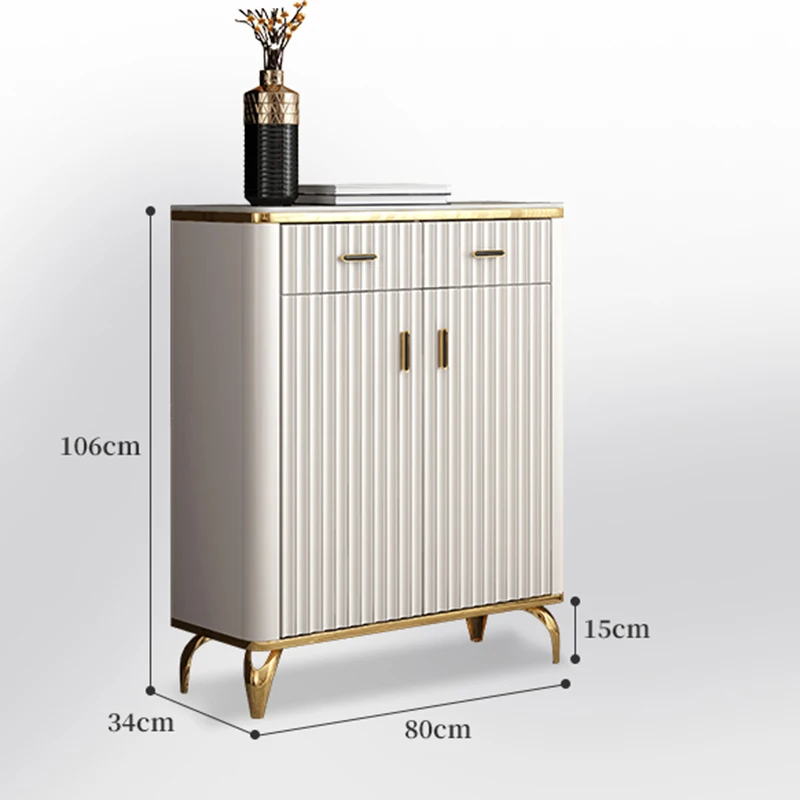 Скандинавские белые боковые панели Кухонные деревянные ящики для хранения