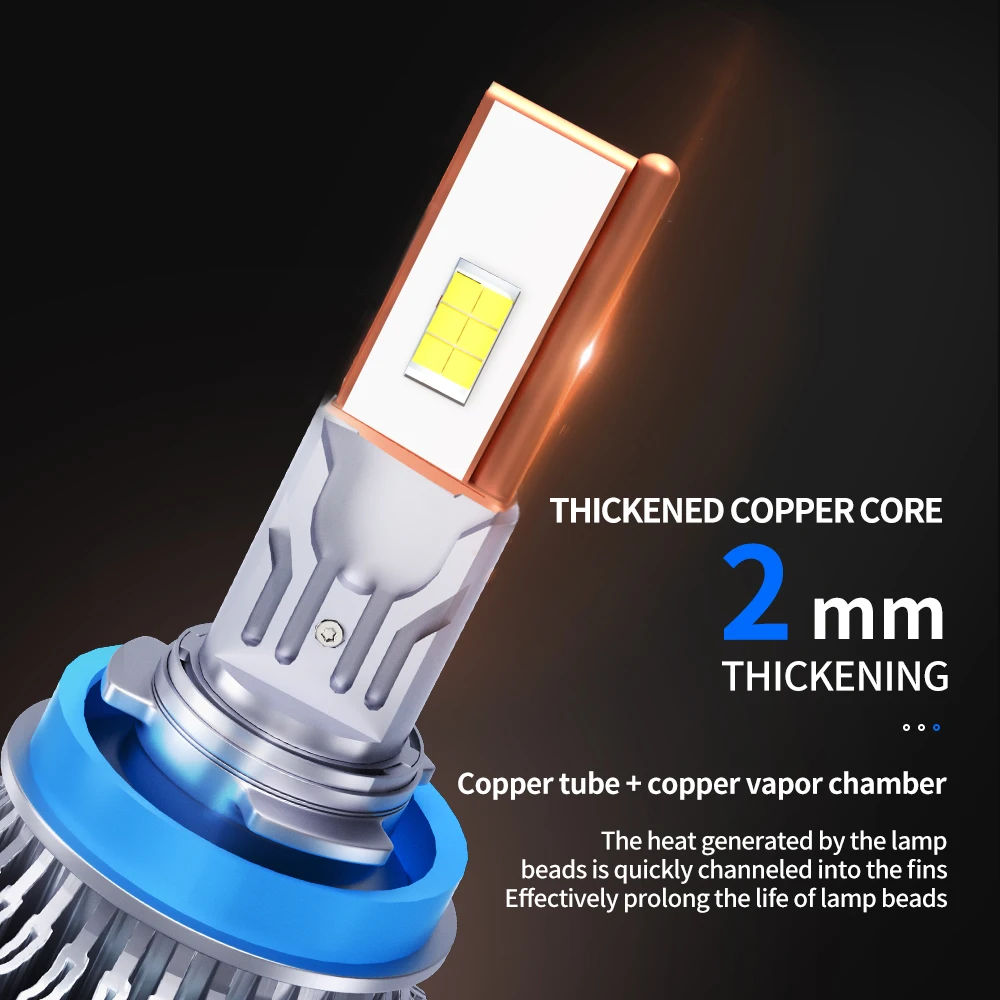 H4 H7 Светодиодные фары K5C 130000 LM Canbus 6000K H11 H8 HB3 9005 9006 HB4 9012 HIR2 H9 H16 CSP 120 Вт Турболампа