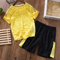 boys suit quick drying sports suit 3 15 short sleeved summer clothes middle aged childrens basketball clothes