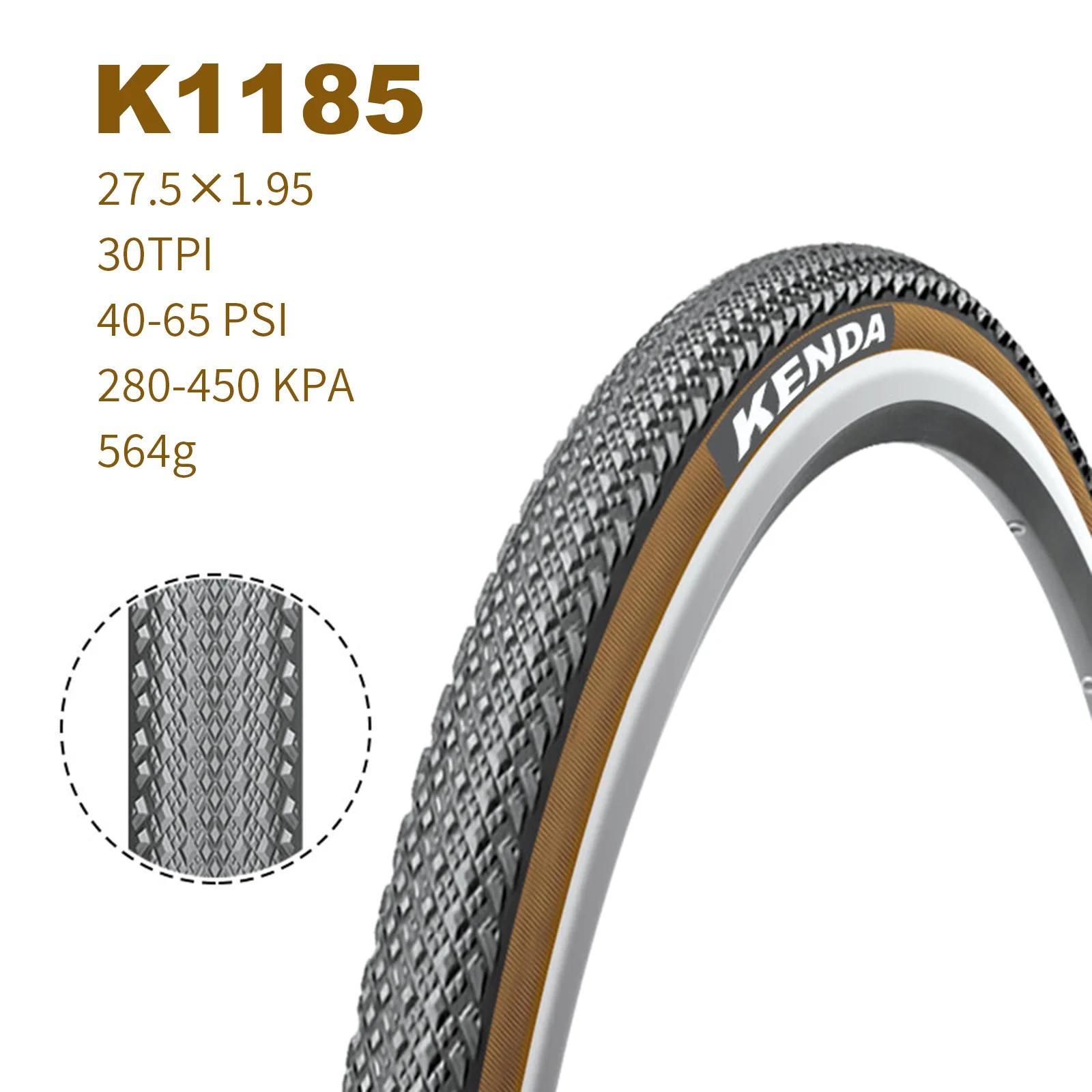 Шина для горного велосипеда 30TPI 27 5 × 1.95 шина замены