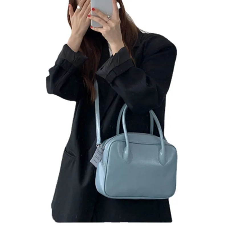 New Women Casual Tote Handbags Fashion Ladies Daily Crossbody Bag Retro Oil Wax Leather Female Shoulder Messenger Bags Summer