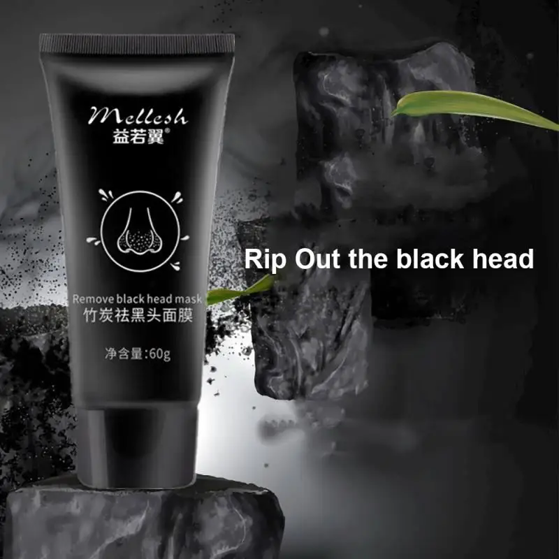 

Bamboo Charcoal Blackhead Remover Mask Cream Skin Care Shrink Pores Acne Black Head Removal Nose Cleansing Mask Skin Care TSLM1