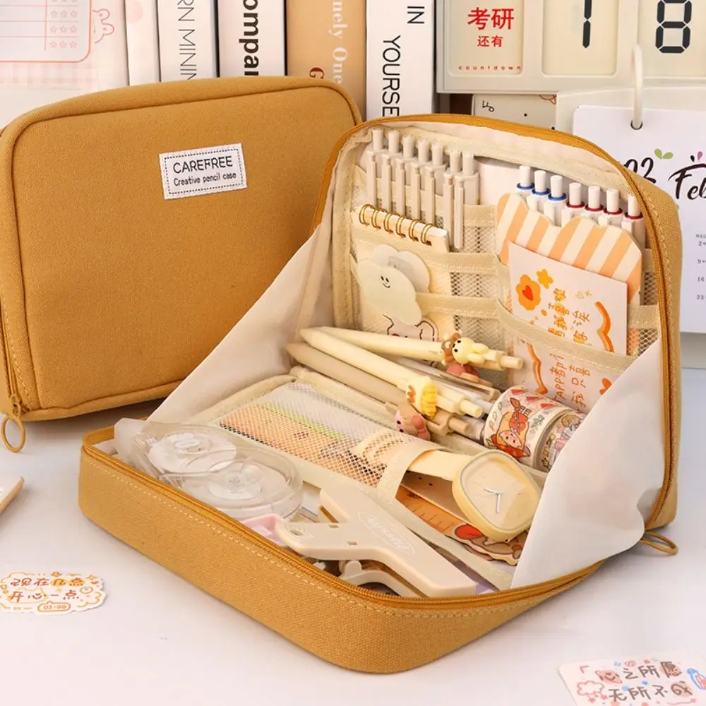 

Style INS Style School Supplies Studen Stationery Bag Makeup Cosmetic Bag Desktop Storage Bag Pen Case Pencil Pouch