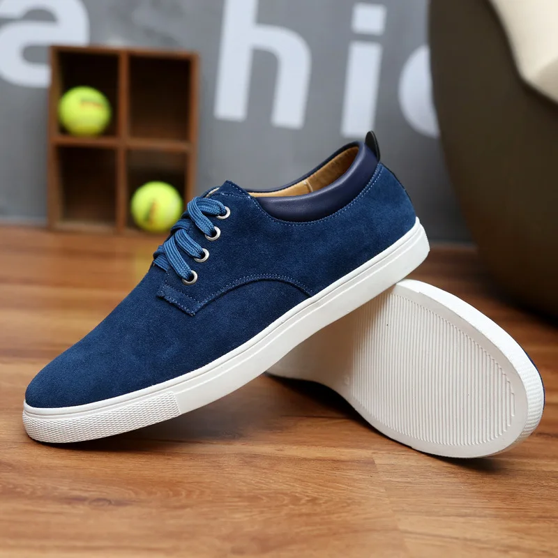 

New Men Shoes Genuine Leather Big Size High Quality Fashion Men's Casual Shoes European Style Mens Shoes Flats Oxfords