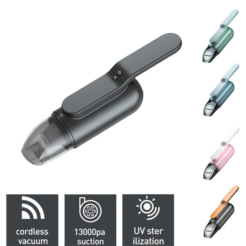 

13000Pa Car Vacuum Cleaner Cordless Handheld Powerful Portable Mini USB Charging Cyclone Suction Cleaners Car Home Office Tools