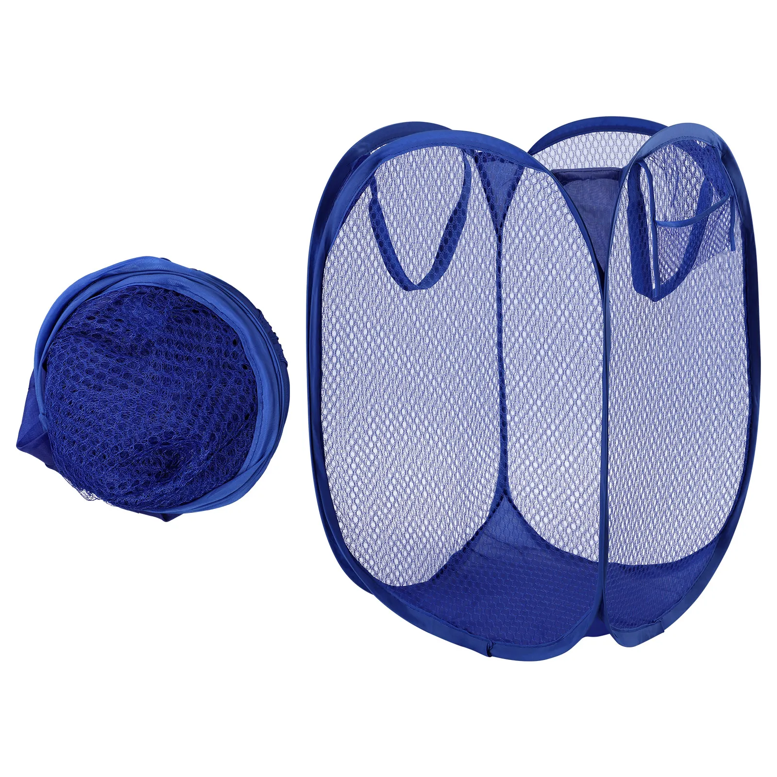 

Sales promotion Foldable Nylon Mesh Laundry Basket Storage Box For Toy Washing Basket Dirty Clothes