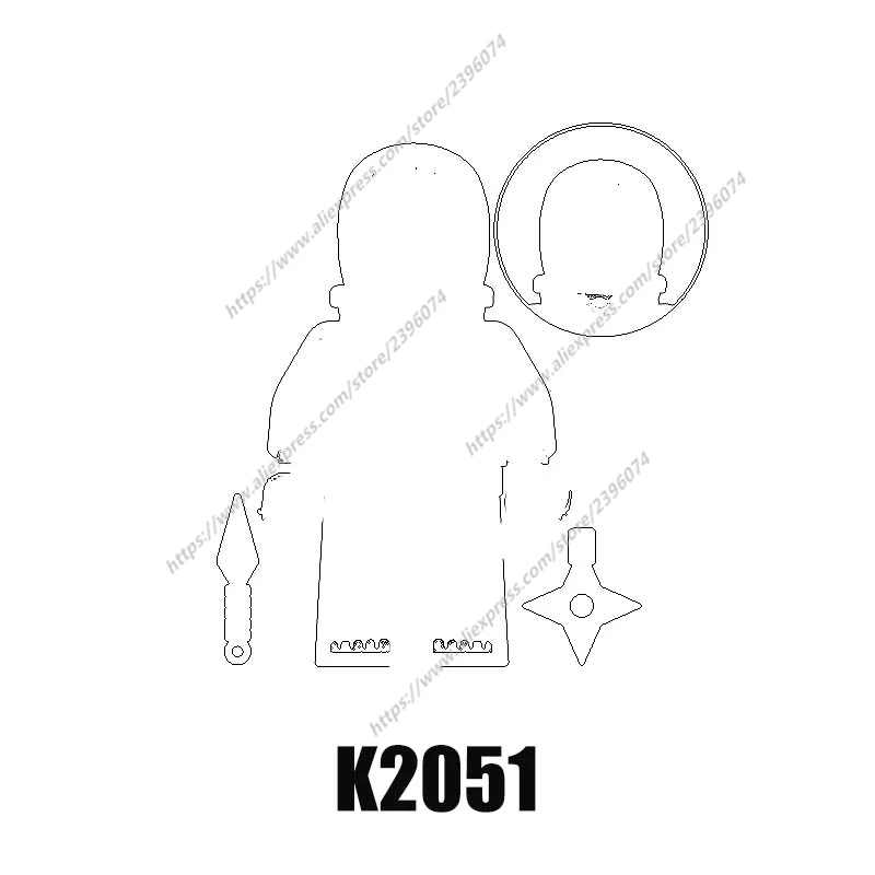 Новые аксессуары для мультяшных фигурок строительные блоки детей KDL807 K2045 K2050 K2051