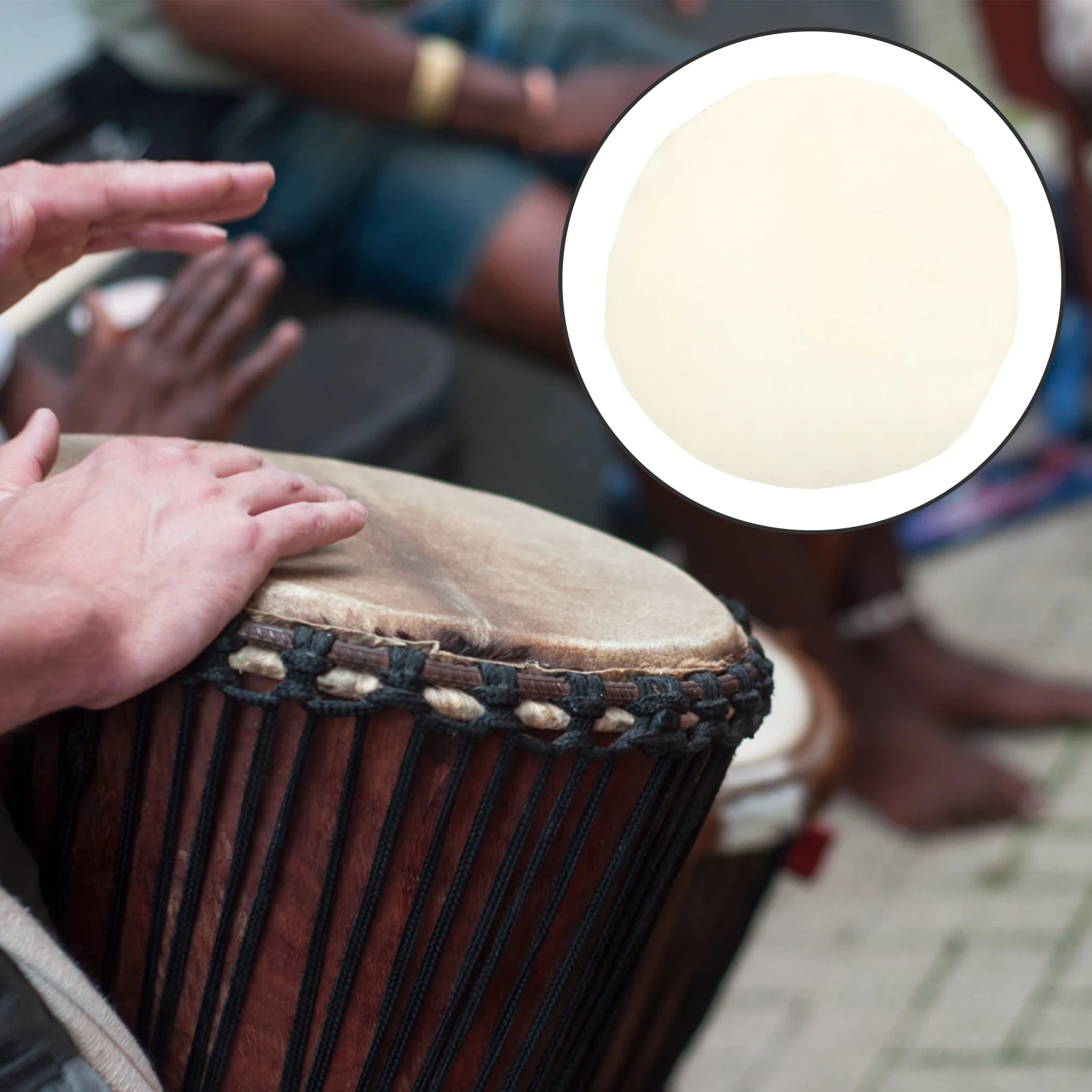 Кожа африканского барабана фитинги для крышки запасные части ударных