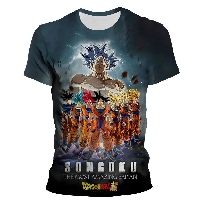 

Oversized T-shirt For Men Bandai Dragon Ball 3D Print Cool Boy Girl Kids Summer T Shirt Short Sleeve Casual Women Clothing Tee