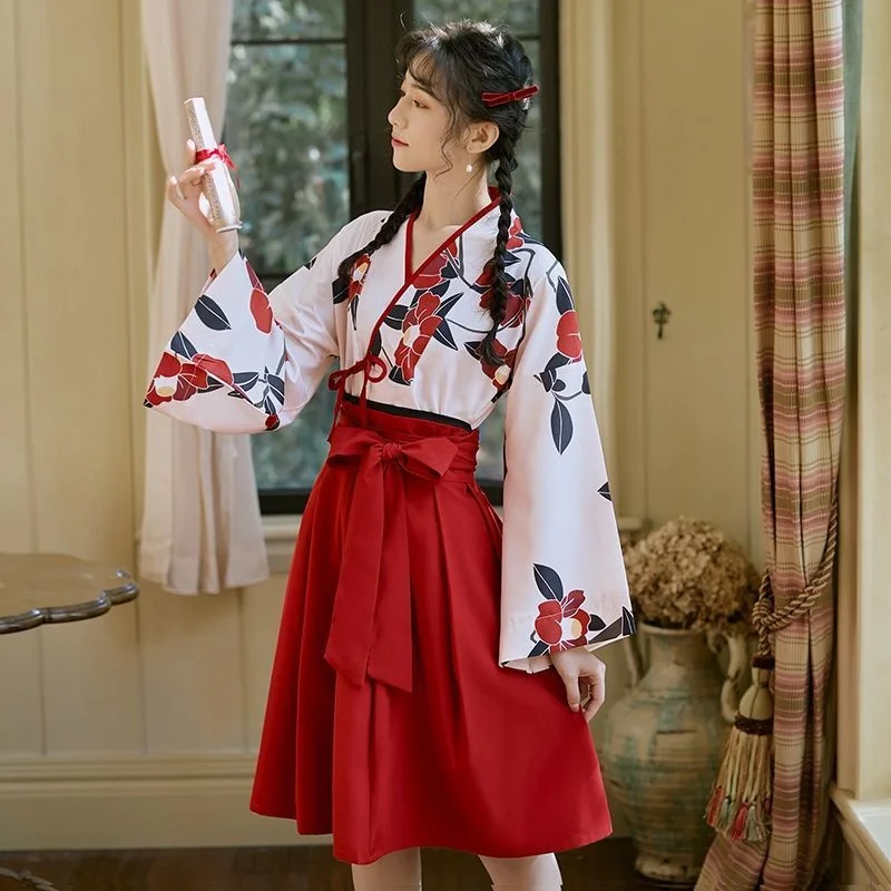 

Женское винтажное платье-кимоно Haori Kawaii в японском стиле ретро, вечерние юбки юката